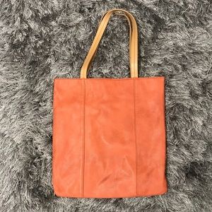 Faux leather shoulder bag